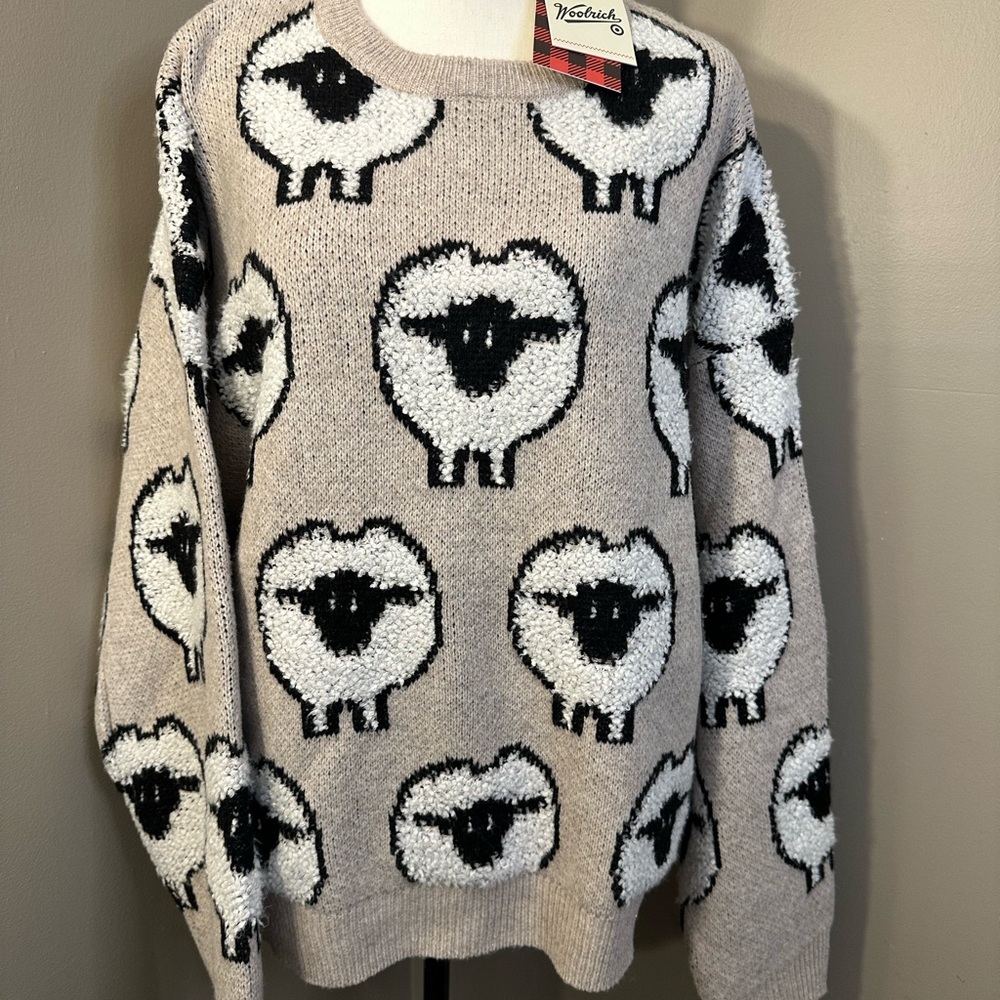 NWT Woolrich X Target Sheep Pullover Sweater LARGE SHIPS FAST